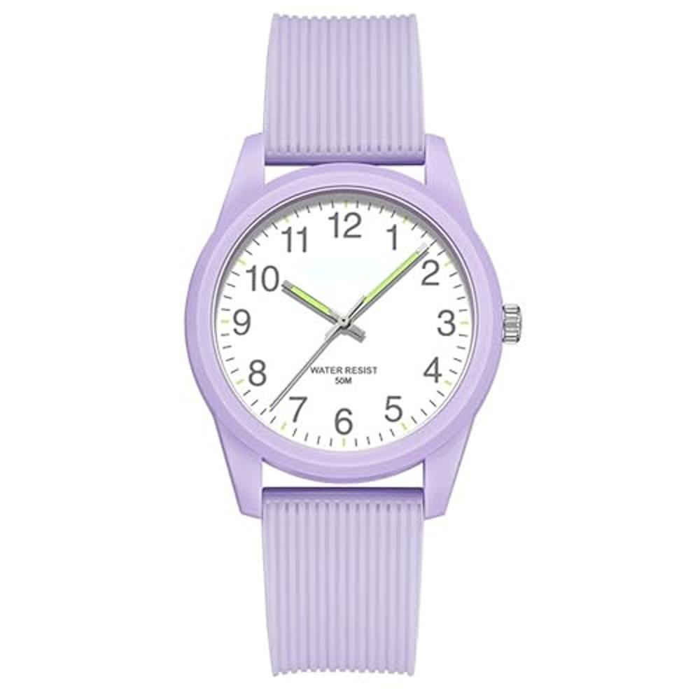 [Wristwatch for exams/exams] Wristwatch ladies, analog, 50M waterproof, outdoor/daily use, breathable and flexible, luminous, stylish, commuting to