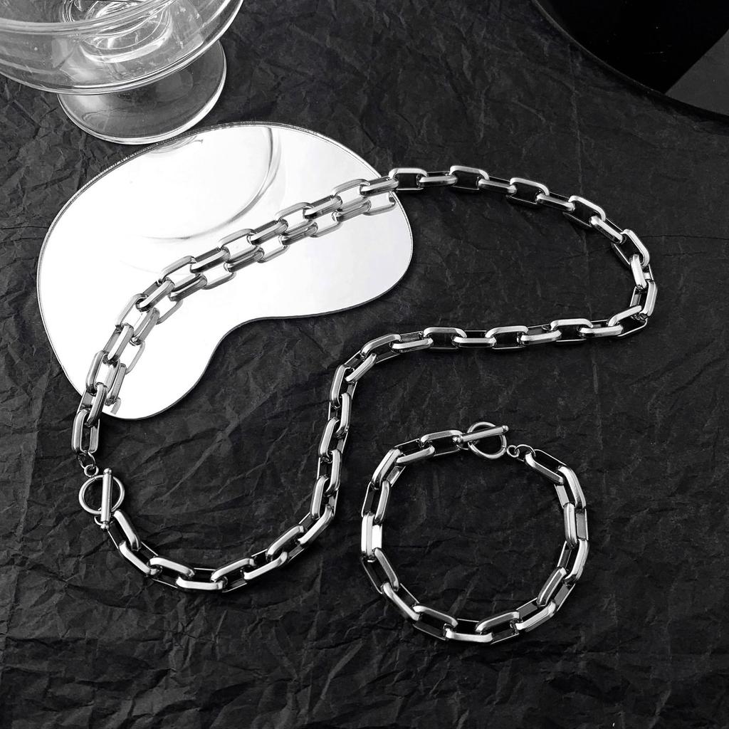 O-splicing Cuban Bracelet Men's and Women's Ins Hip-hop Does Not Fade Domineering Street Rough Chain Men's Jewelry 2026