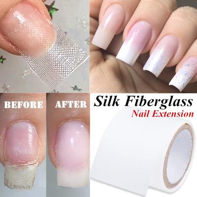 Kid para tus uñas con fibra de vidrio Nail seda, gel polaco con instrucciones