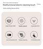 Multi-Function Electric Cleaning Brush for Kitchen, Bathroom & Floor