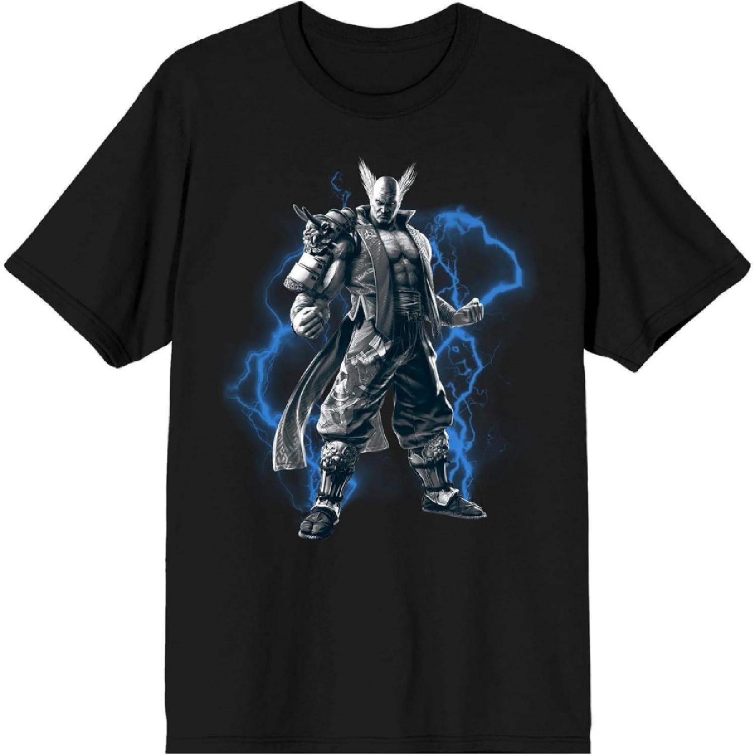 Мужская черная футболка с коротким рукавом Tekken Хэйхати Мисима XXXXXL разноцветный