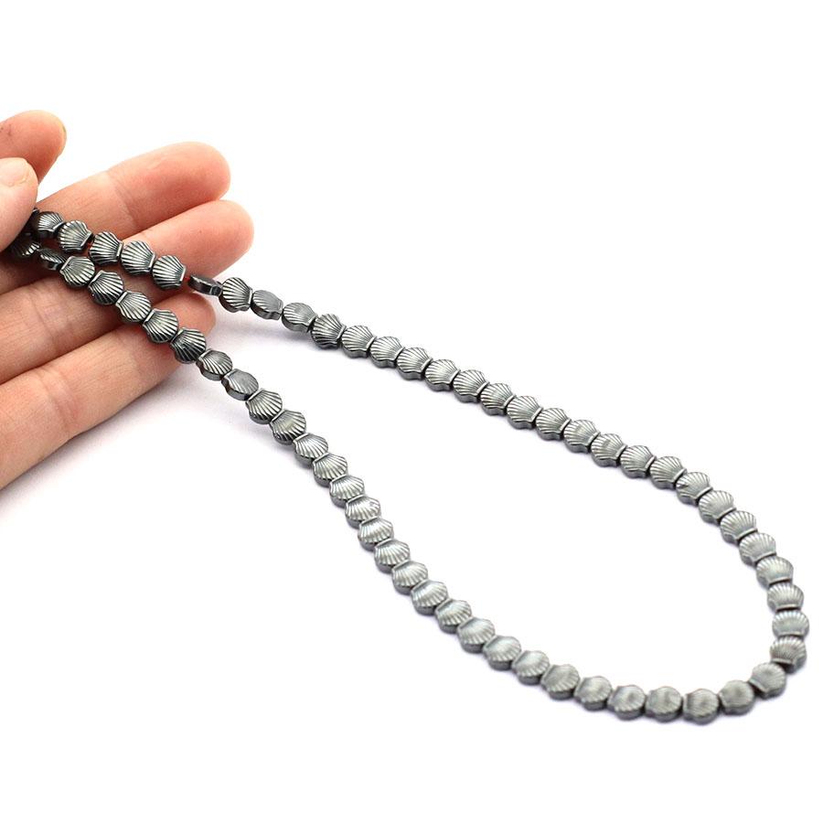 Noter Real Natural Hematite Stone Beads For Jewelry Making Shell Fish Anchor Healing Beaded Bag DIY Bracelet Necklace Wholesale