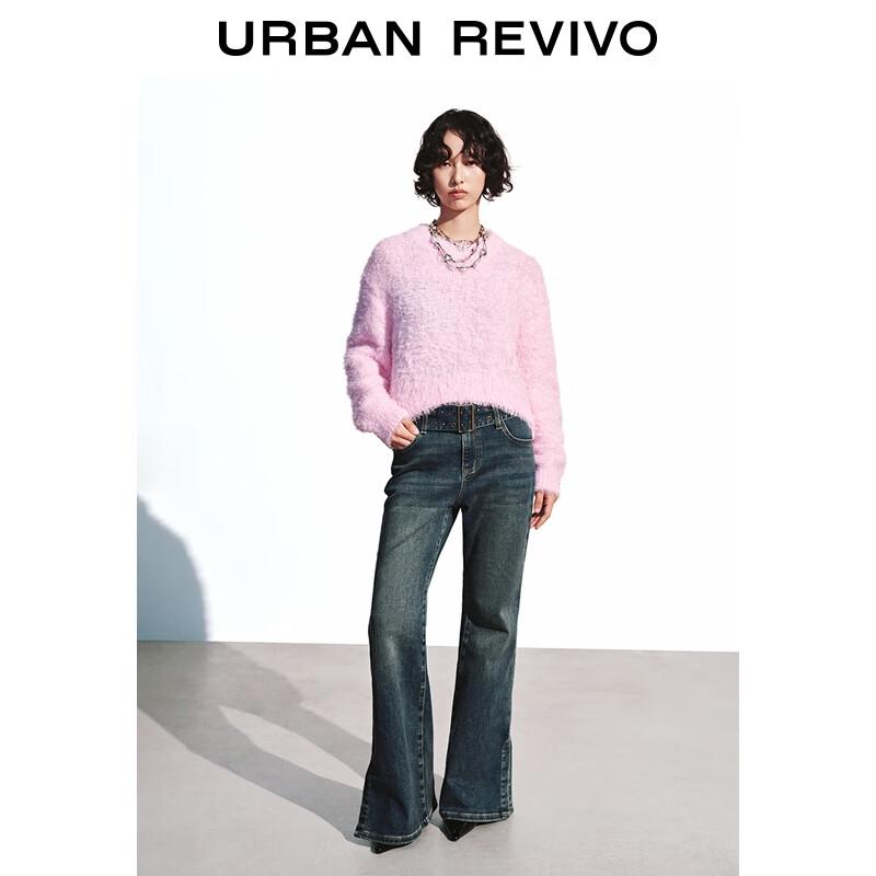 

UR Women s 2025 Winter Dopamine Plush Short Knit Sweater L