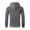 Felpa con Cappuccio da Uomo Nuova Moda Giuntura Zip Stampa Top Tuta Sportiva