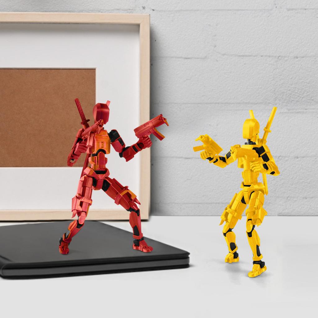 Mobile Doll Set, 3D Printed Titan Robot Mobile Doll, Posable Mobile Doll, Suitable For Collectors, Desktop Decoration