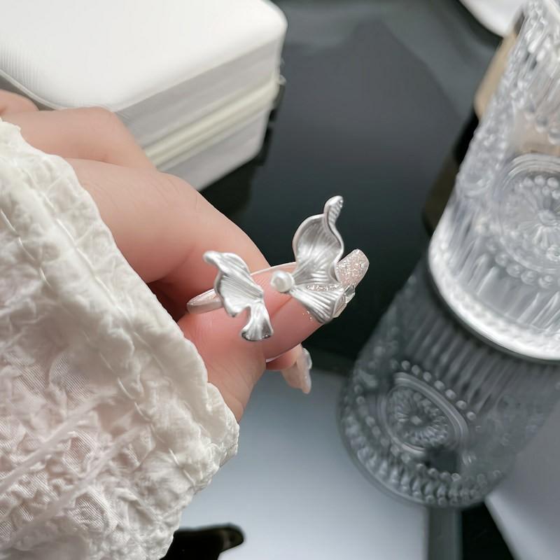 VENTFILLE 925 Sterling Silver Butterfly Ring For Women New Chinese Style Aesthetic Version Adjustable Jewelry Gift Dropshipping