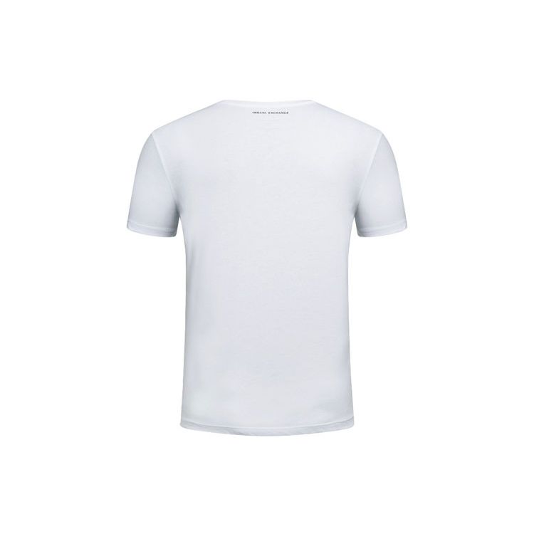 Armani Exchange AE Logo Casual Round Neck Short Sleeve T-Shirt Men Tops White 8NZTCK-Z8H4Z-1100