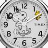 TIMEX Peanuts Weekender Snoopy Dancing Black Leather Watch 38mm TW2Y31000