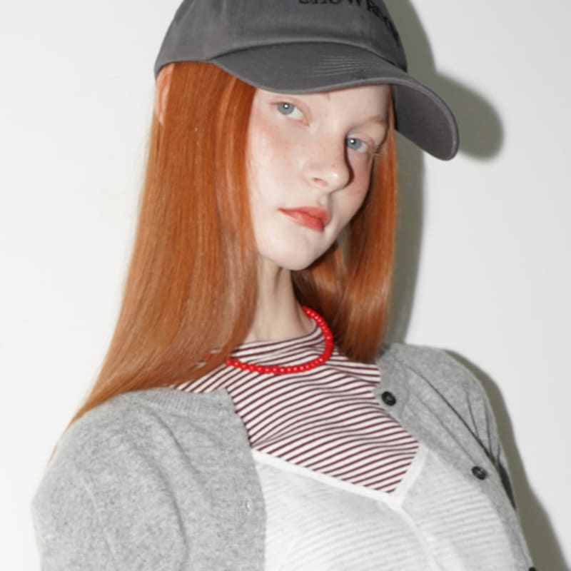 

320SHOWROOM 320Showroom Signature Cap Charcoal gray CHARCOAL GRAY