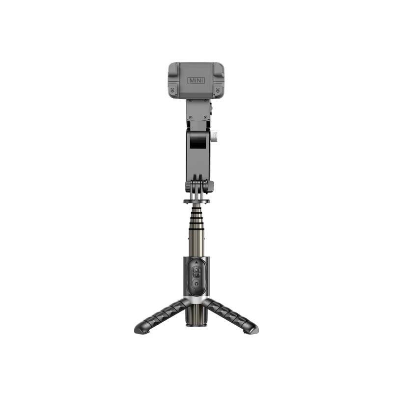 Selfieshow 3-Axis Gimbal Stabilizer with AI Tracking & Fill Light Universal Phone, Carry-on Friendly