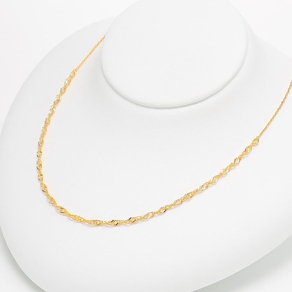 Estelle Silver Yellow Gold Plated Necklace (Web Exclusive) 0773-0564-0019-0000