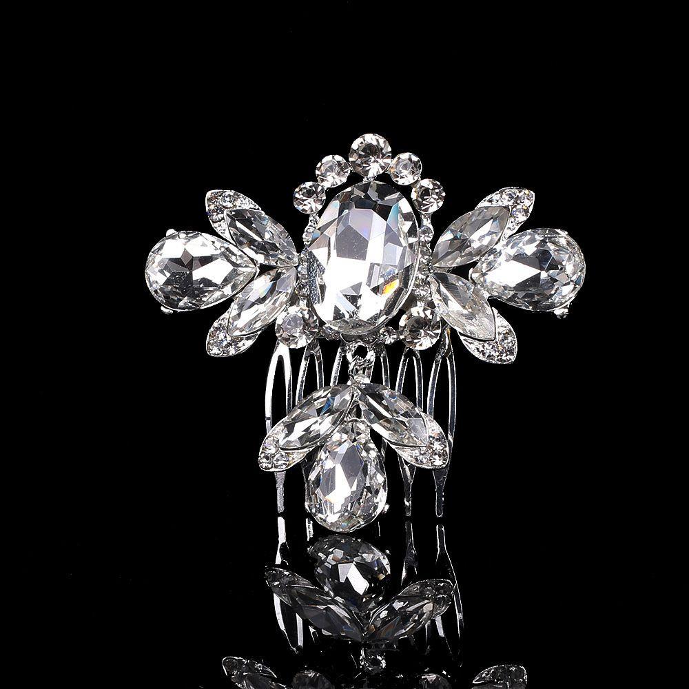 Flower Wedding Hair Ornaments Women Fashion Jewelry  Hairpin Hairclip Pearl Hair Comb