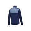 Adidas Tracksuit Color Block Stand Collar Zip Up Jacket And Straight Leg Pants Casual Sports Set Men Tracksuits Dark-Blue CD6603