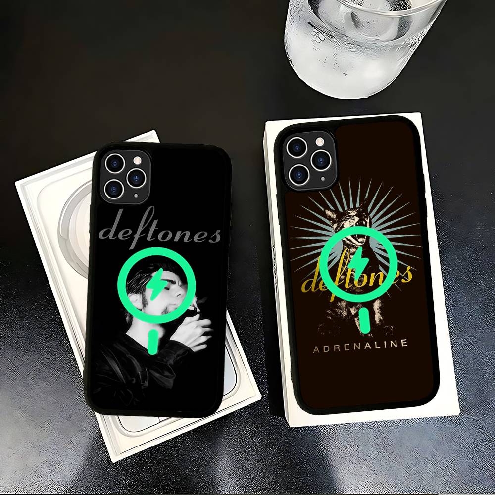 Hop Singer Band D-deftoneS Handyhülle Magnetische Hülle Für IPhone 16 14 13 12 11 15 Pro Max Für Magsafe Kabelloses Lade Cover