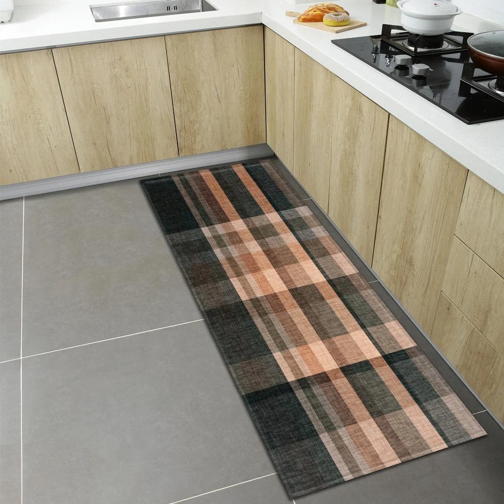 Geometric Print Home Kitchen Floor Mats Door Front Decoration Floor Mats