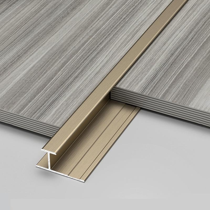 Aluminum Alloy I-Beam Wood Veneer Trim & Decorative Corner Strip for Wall and Floor