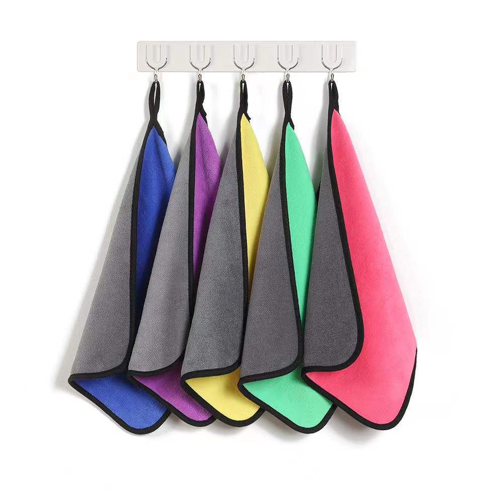 Quick Dry Absorbent Cleaning Cloth Oil Resistant Dish Towel Fishing Towel Car Wiping Rag Household Kitchen Cleaning Fabric