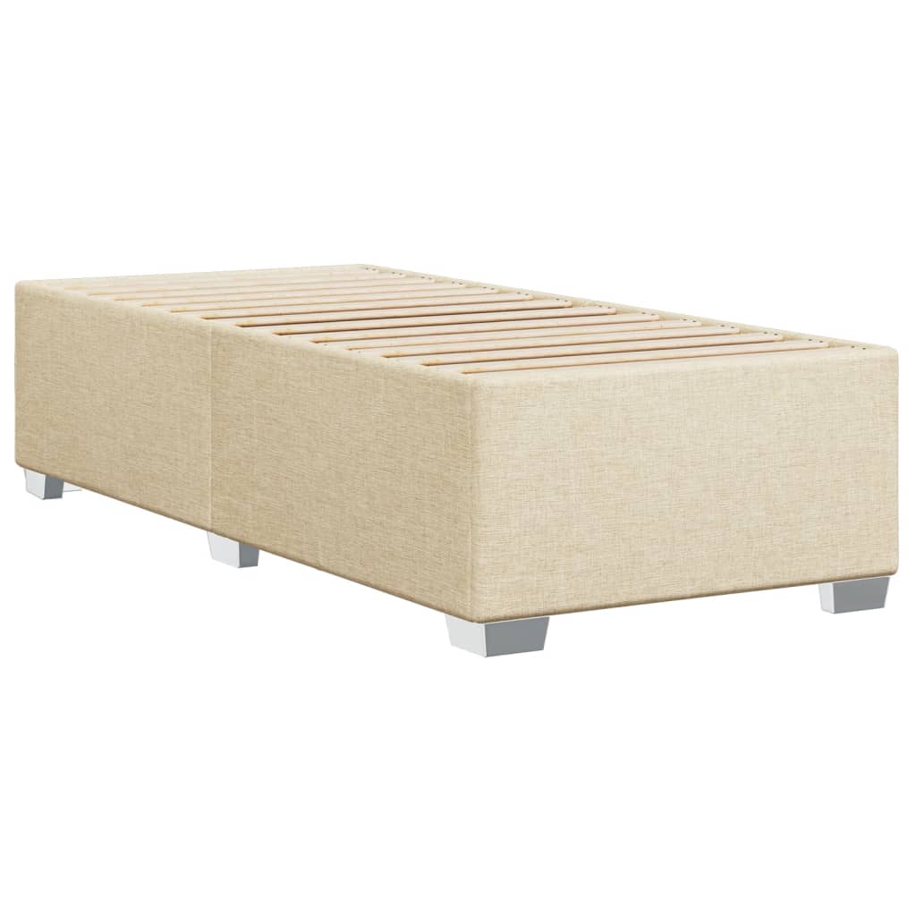 Vidaxl Continental Bed with Mattress, Cream, Fabric, 90X200 Cm