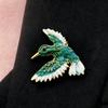 30 Options Women's Brooches Red Black Enamel Heart Shape Crystal Feather Brooch for Clothing Clothes Accessories