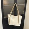 Urban Minimalist Pu Tote Bag For Women With Zipper Closure For Daily Use