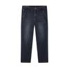 Qipai Men's Wool Blend Straight Leg Stretch Jeans