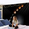 Psychedelic Partial Lunar Eclipse Tapestry Wall Hanging Mysterious Tapiz Astronomical Landscape Cosmic Home Decor