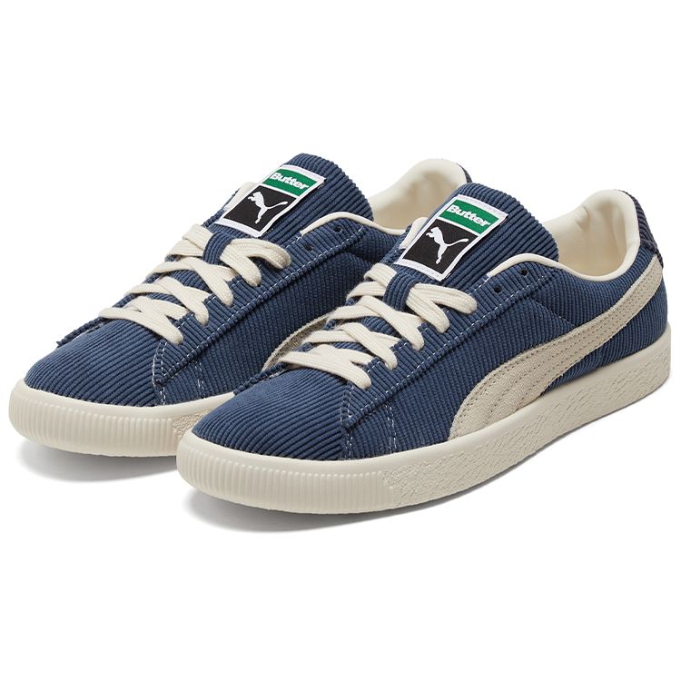 Butter Goods x Puma Basket Vintage Tmavý denim Unisex tenisky Modrá Šepotavě bílá 381099-01