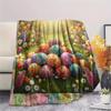 1Pc Cartoon Print Flannel Blanket, High Quality Comfortable for All Seasons, Home Decor, Warmth and Comfort, Perfect for Christmas Birthday Gift