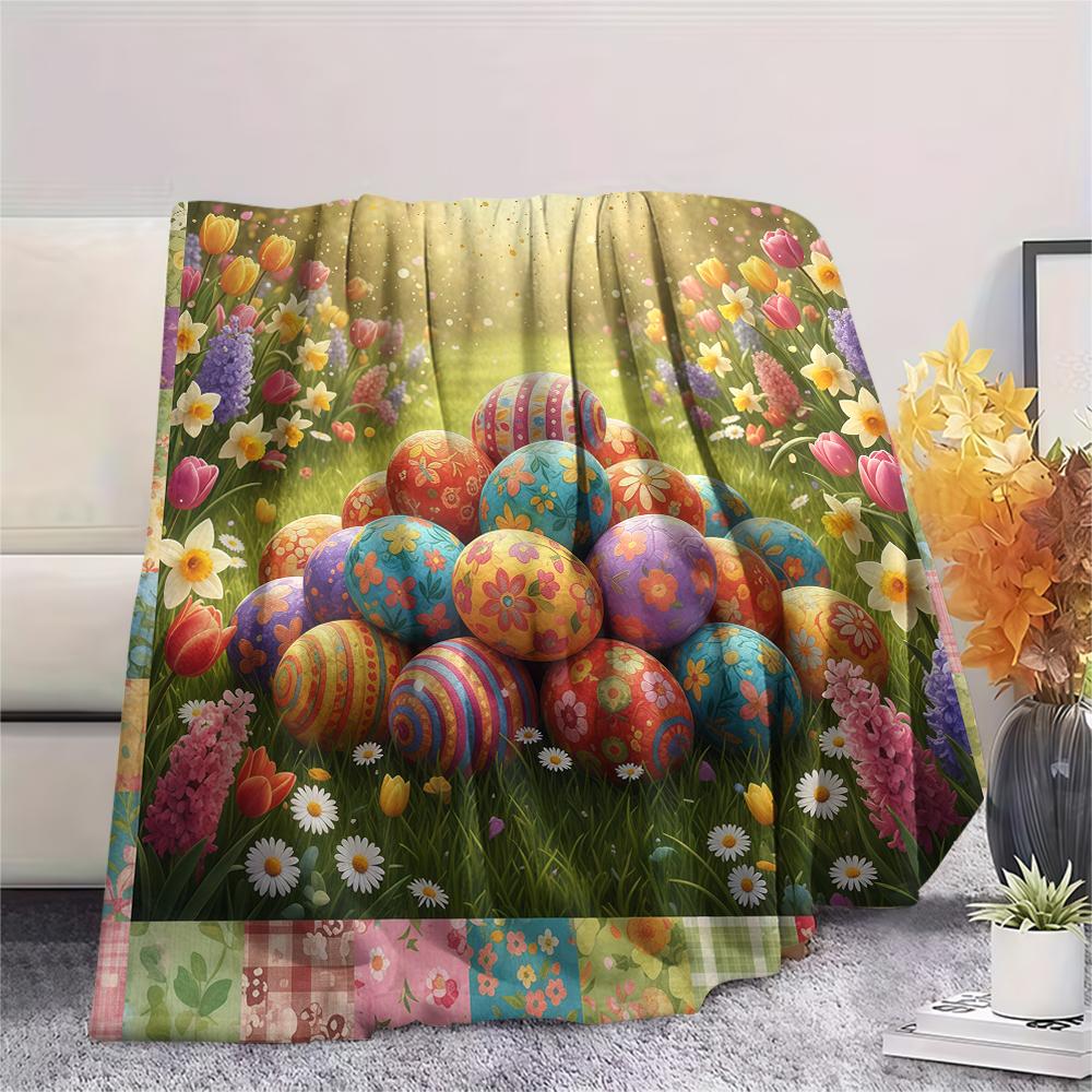 1Pc Cartoon Print Flannel Blanket, High Quality Comfortable for All Seasons, Home Decor, Warmth and Comfort, Perfect for Christmas Birthday Gift