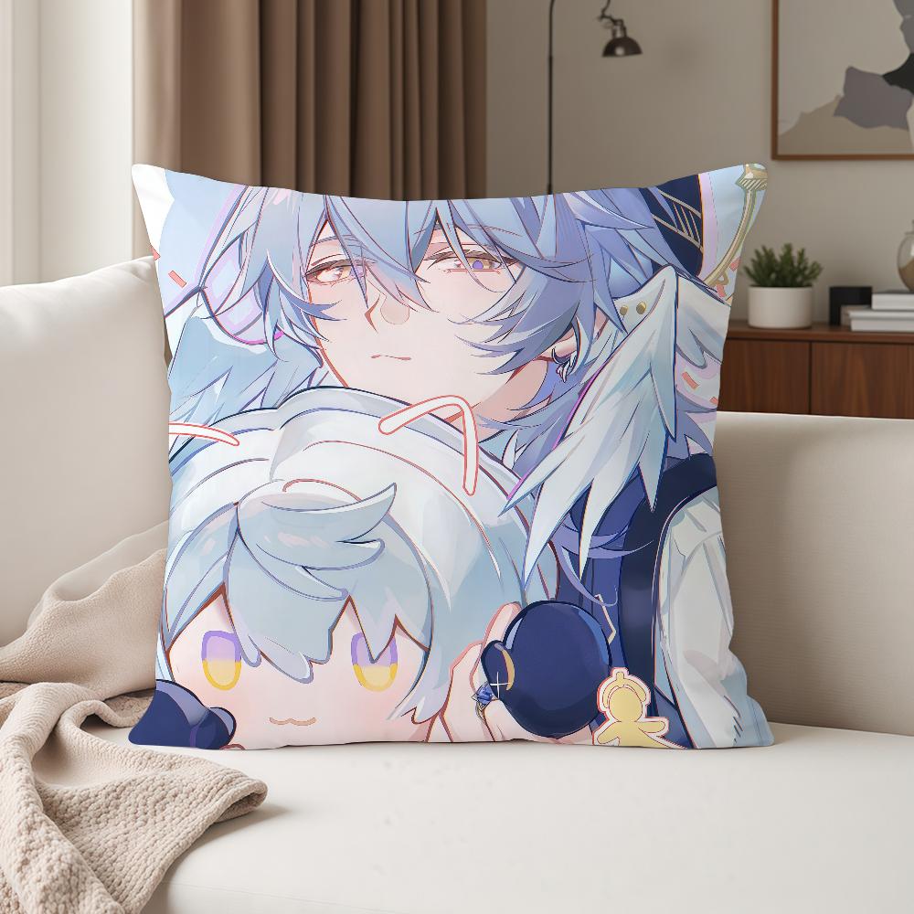 Video Game Honkai Star Rail Cyrene Sunday Pillow Case Suitable For Bedrooms Living Rooms Cars Home Decoration