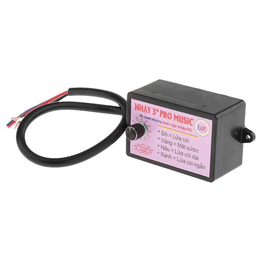 12-24V Car Truck Air Horn Controller Car Horn Controller 3/12 Sound Effects Car Motor Relay Music Box for Car Truck Marine Boat