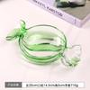 Colorful Round Fruit Snack Plate Thickened Glass Halloween Candy Plates Household Living Room Decoration