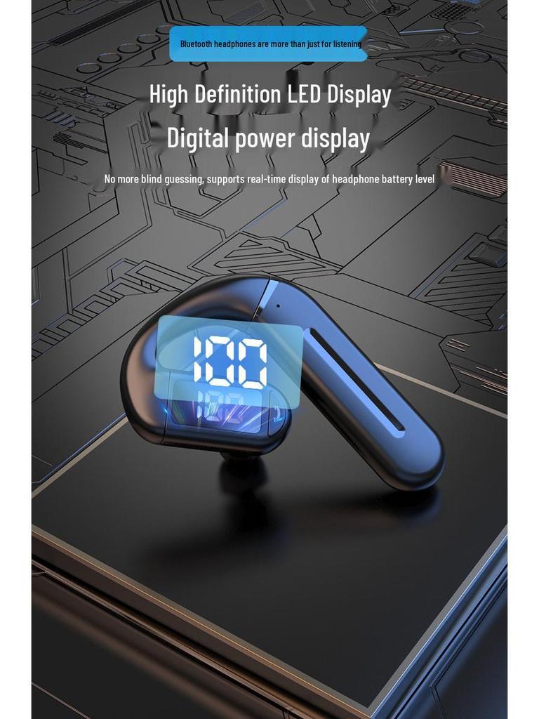 2026 Bluetooth Single Ear Wireless Earphone with Long Battery Life, Comfortable Over-Ear, Bone Conduction for Driving