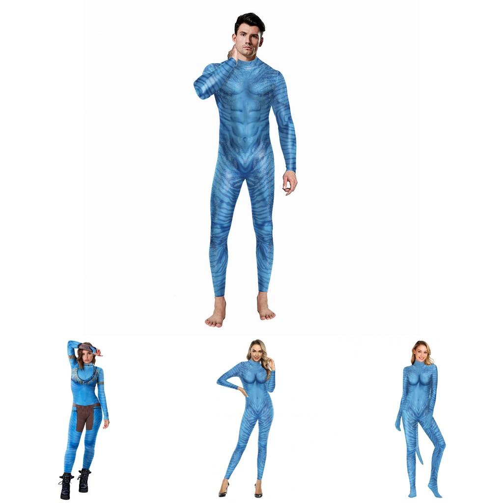 Costum de Halloween Inspirat din Avatar Body din Mătase de Lapte Pentru Joc de Rol Fantasy