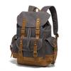 Unisex Waterproof Waxed Canvas Travel Backpack for Outdoor Sports and Laptops