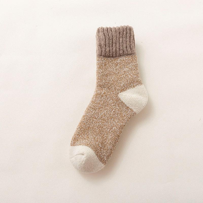 

Unisex Extra Thick Wool Socks - Fleece-Lined, Mid-Calf, Warm for Autumn & Winter 1 Pair - Random