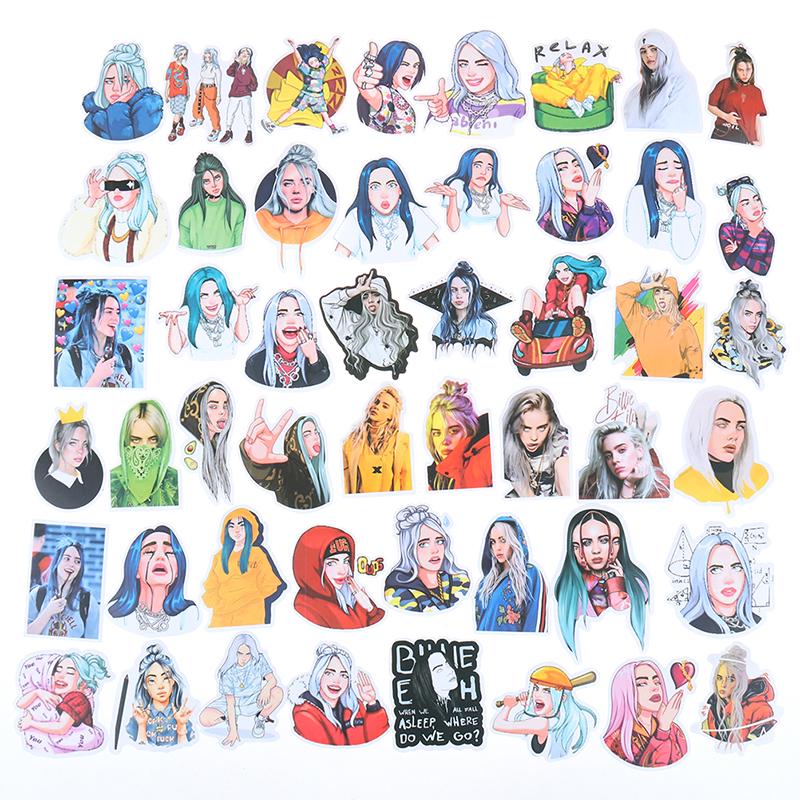 buy 50pcs billie eilish stickers skateboard laptop luggage guitar bike bomb decals at affordable prices free shipping real reviews with photos joom