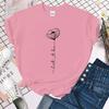 (Premium Tshirt) Hot Sales Let It Be Flower T Shirts Women Summer Cool Short Sleeves Personality Harajuku TShirt