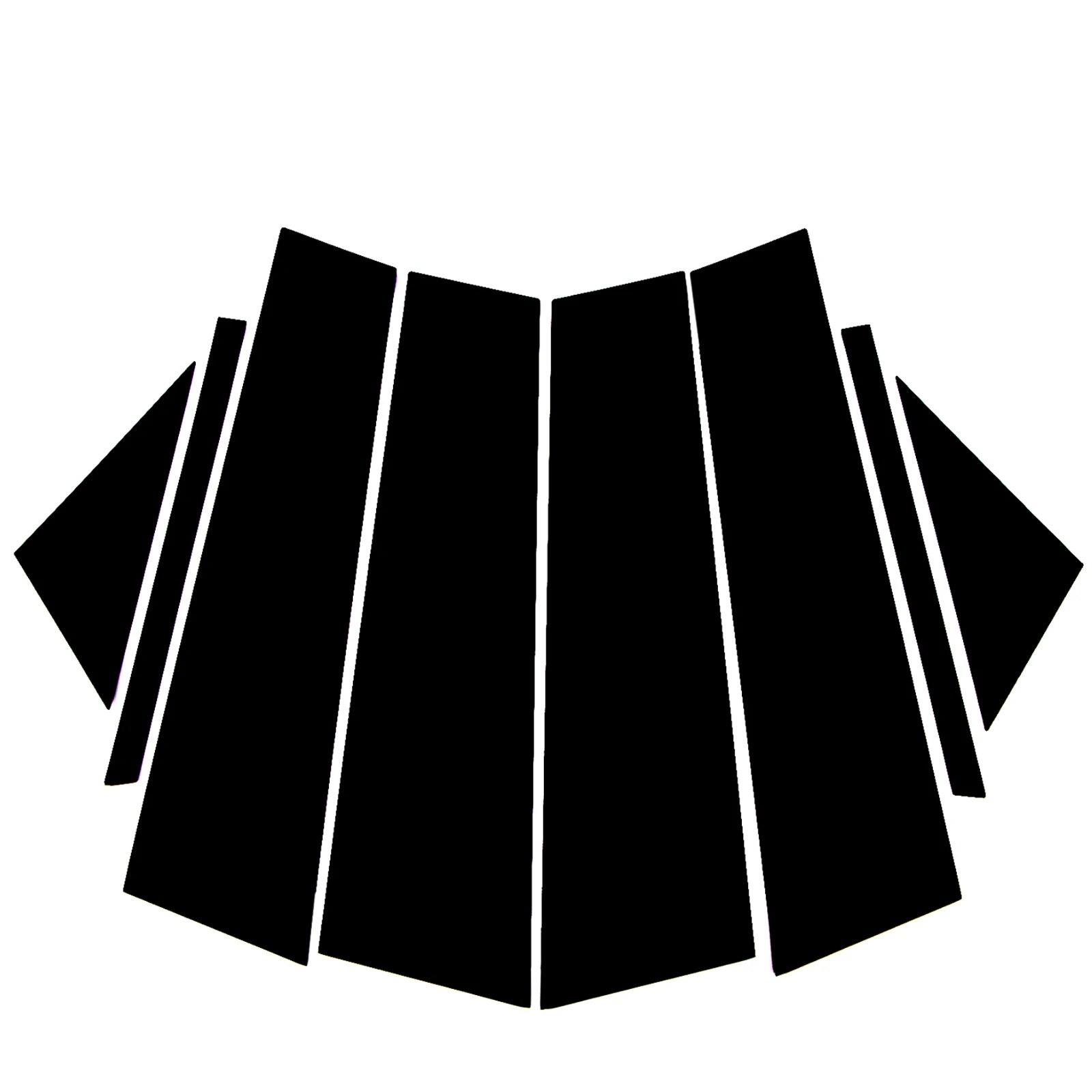 

Черный зеркальный эффект, накладка на оконную стойку автомобиля, наклейки на колонку BC для Mazda 3 Axela, автоаксессуары, Прямая поставка, новинка чёрный