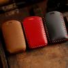 Real Leather Car Key Case Cover Pouch For Volvo Xc60 S90 Xc90 S60 Keychains Holder Keyring Protective Shell Bag Fob Accessories
