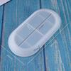 Silicone Gypsum Storage Tray Molds Oval Shape Jewelry Display Dish Concrete Cement Mold Handmade Resin Coaster Making Mould Tool