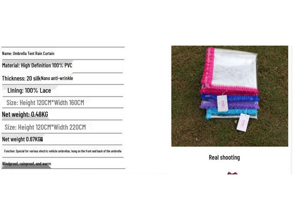 Transparenter Windschutz-Sonnenschutz & Regenschutz für Elektrofahrzeuge