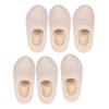 3 Pairs Wooden Shoe Model Accessories House Craft Decoration Baby Slippers Mini Miniature Shoes Bride Kids Toys