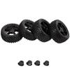 Rubber Made Buggy Tires Wheel Tires Model Car Wheel Hub for 1/10 Car Toy for DLT017 Universal Edition