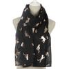 Polyester Animal Scarf Soft Shawl Wrap Creative Gift Cat Print Scarf