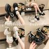 Lolita Schuhe Super Hohe Absätze Mary Jane Schuhe Damen Klobige Plateau Pumps Frau Knöchel Schnalle Partyschuhe