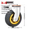 Heavy-Duty Silent Caster Wheels with Brakes (4, 5, 6, 8-inch) - Limited-Time Special Offer