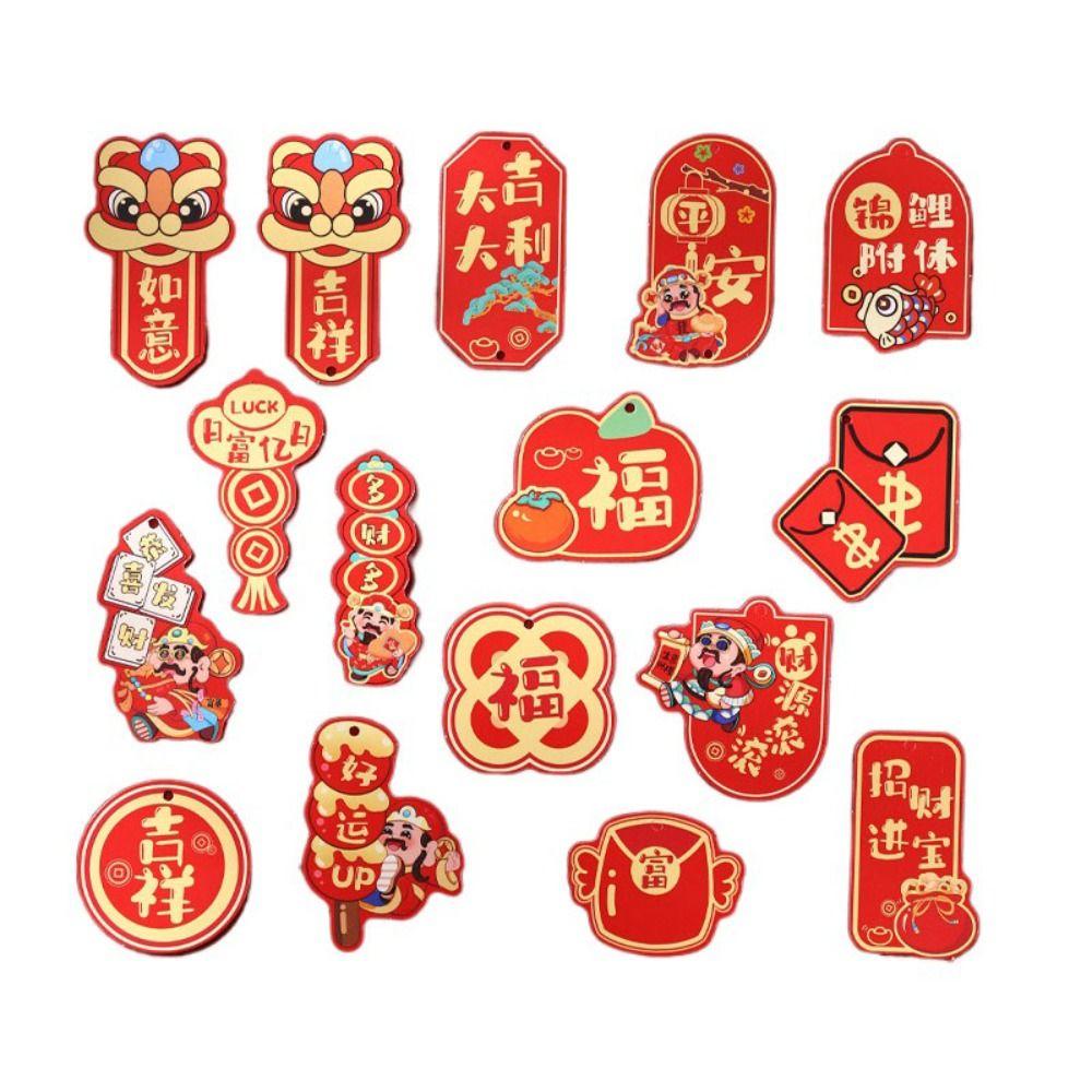 New Year Cartoon Pendants Bonsai Hangings Supplies Cute 3D Small Printing Bright Colors Creative Fashionable Festive Supplies
