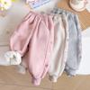 Mädchen Niedliche Cartoon Kaninchen Stickerei Sweatpants Kinder Lässige Sporthose Lange Hosen Kinderkleidung