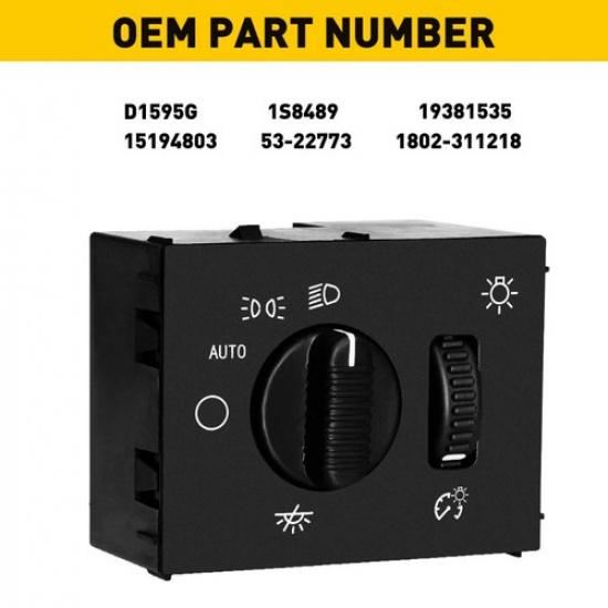 Headlight Switch Headlamp Dimmer for Chevy Silverado GMC Sierra Yukon 2003-07 EA